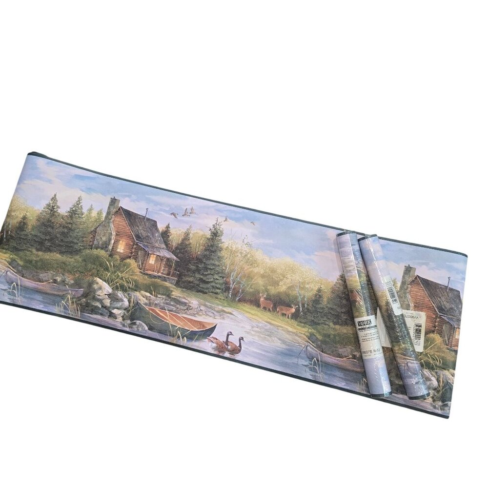 Hunter's Retreat border by York NV9607B Cabin OutDoors Discontinued 3 full rolls